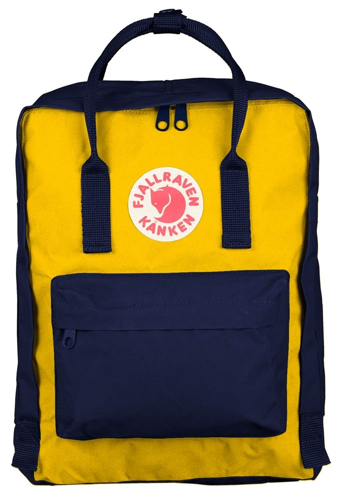 Image of Kånken - Rucksack in Navy / Warm Yellow