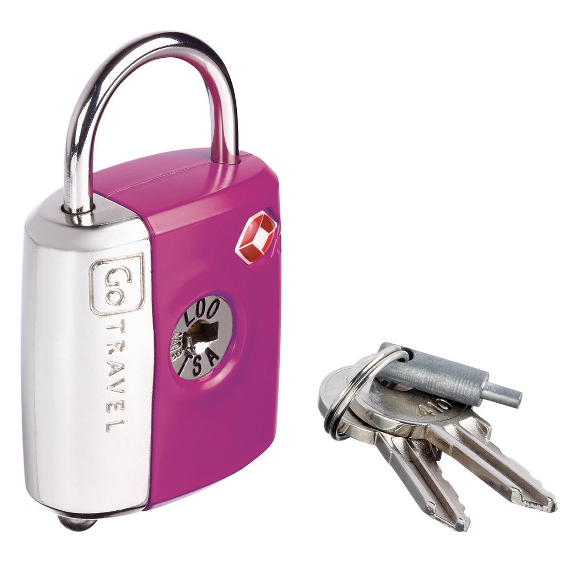 Image of Dual Combi/Key Lock - Kofferschloss mit Schlüssel und Zahlencode Violet
