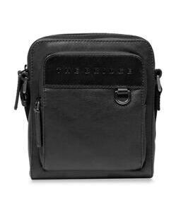 Damiano - Crossbody Bag Leder, Schwarz