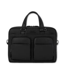 Modus - Schmale Laptoptasche mit IPad-Fach in Schwarz