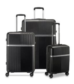 Airglam - 3er Trolley Set in Schwarz