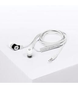 Earphones + Microphone in Weiss