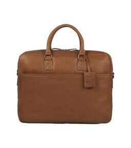 Antique Avery - Laptoptasche 17" in Cognac