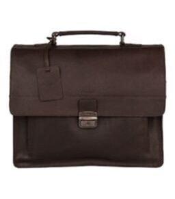 Vintage Scott Briefcase 2-Comp Dunkelbraun