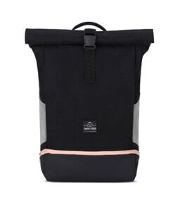 Allen - Rolltop Rucksack L, Schwarz-Rosa