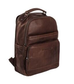 Austin - Laptoprucksack Leder, Braun