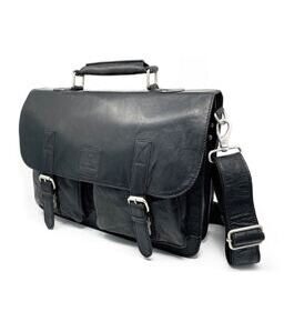 Messenger Business Bag in Washed-Black