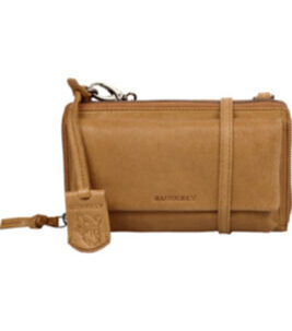 Just Jolie Phone Wallet Wide Cognac