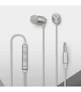 Microphone +Volume Control Earphones in Silber