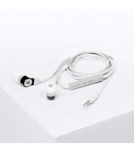 Earphones + Microphone in Weiss