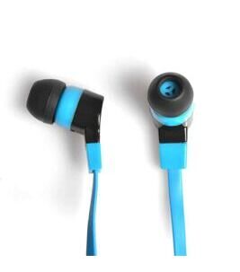 Earphones + Microphone in Blau