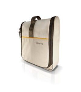 Hanging Toiletry Bag Grau/ Gelb