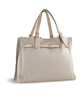 Ella - Schultertasche Gross in Beige