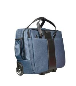 Business Trolley "Office Case" aus Canvas in Blau