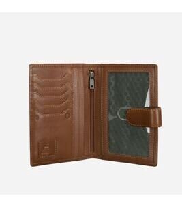 Leather Passport Wallet in Tan