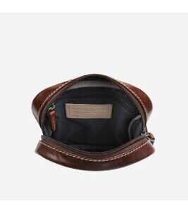 Kompakte Crossbody Organizer Tasche in Mocha