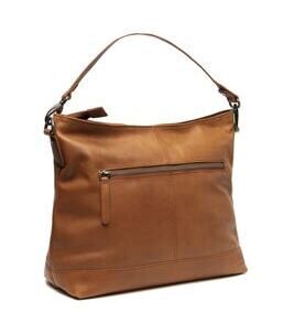 Amelia - Schultertasche Leder, Cognac