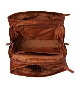 Passau - Schultertasche Leder, Cognac