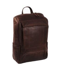 Rich - Laptoprucksack Leder, Braun