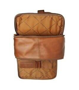 Belford - Laptoprucksack Leder, Cognac