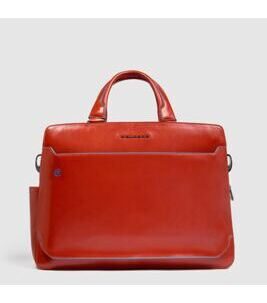 Blue Square - Laptoptasche 15,6" in Leder Orange