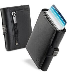 KLIK ZIP Slim Wallet Schwarz 14er