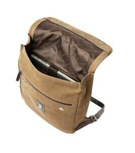 Nubuck Rucksack 15.6" in Taupe