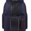 Fast-Check Laptoprucksack aus rezykliertem Stoff mit LED Licht Blau 1