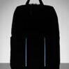 Laptoprucksack aus rezykliertem Stoff mit LED Licht Blau 2