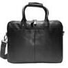 Laptop-Tasche aus weichem Nappa Rindleder 40 cm Schwarz 4