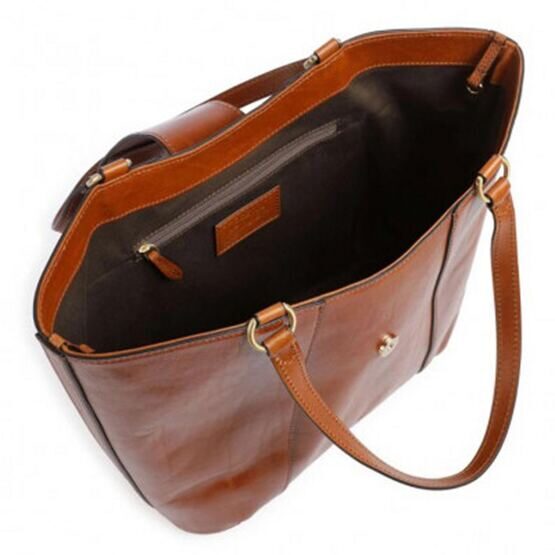 Erica - Shopper Leder, Cognac