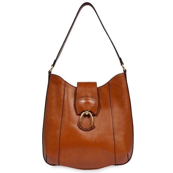 Erica - Hobo Bag Leder, Cognac