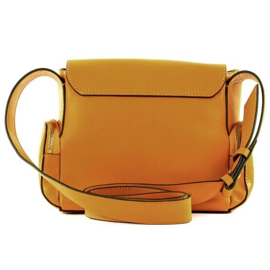 Carlotta - Schultertasche Leder, Gelb