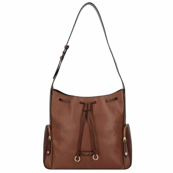 Carlotta - Hobo Schultertasche Leder, Braun