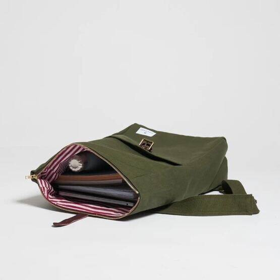 Foldtop Rucksack, Dark Olive