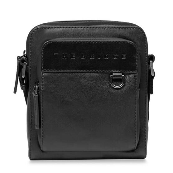 Damiano - Crossbody Bag Leder, Schwarz