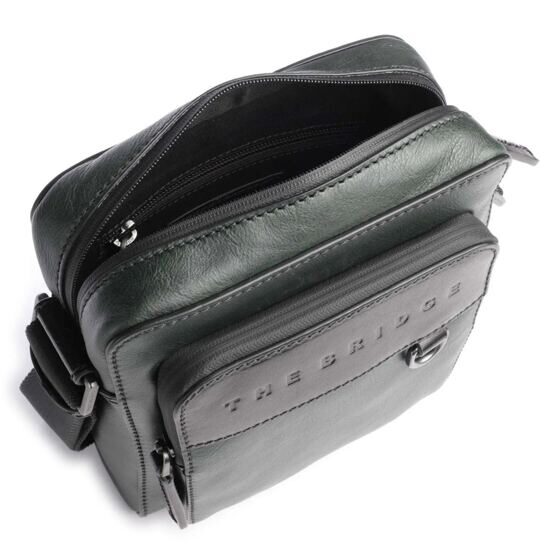 Damiano - Crossbody Bag Leder, Dunkelgrün