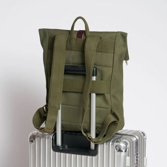 Foldtop Rucksack, Dark Olive