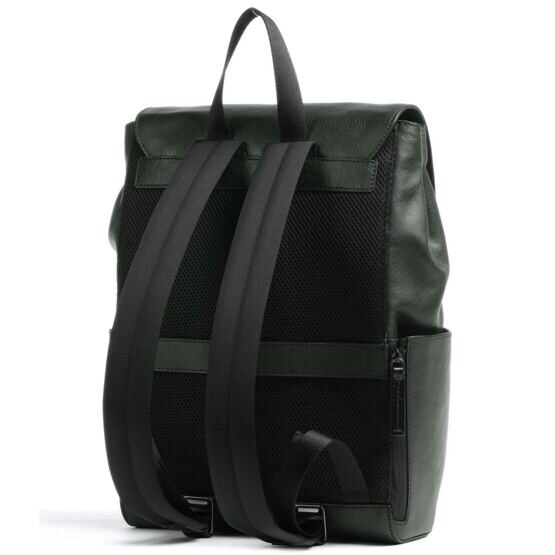 Damiano - Rucksack 13&quot; Leder, Dunkelgrün