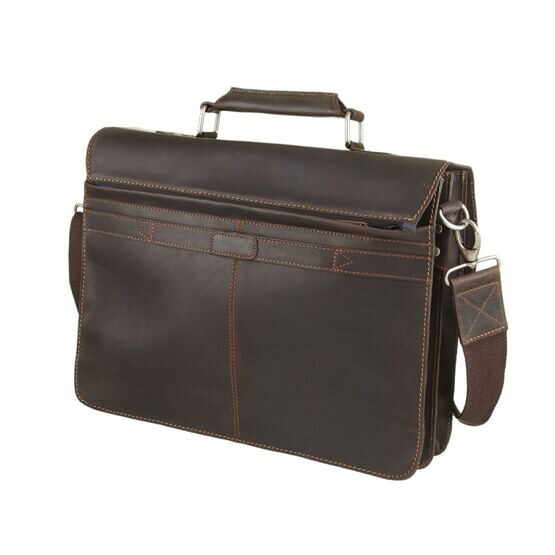 Messenger Business Bag in Hunter-Brown