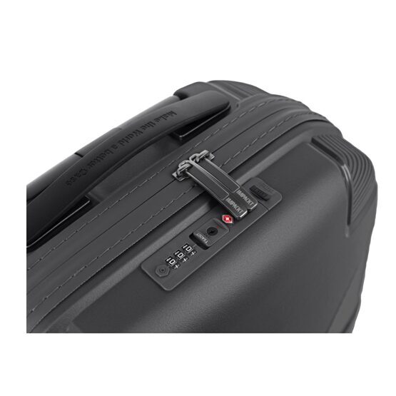 IP1 - 4-Rad Trolley S mit USB Port, Lava Black