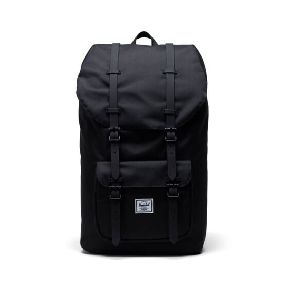 Little America - Rucksack 25L in Black/ Black Rubber