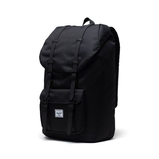 Little America - Rucksack 25L in Black/ Black Rubber