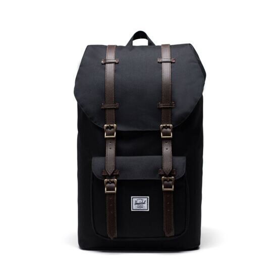 Little America - Rucksack 25L in Black/ Chicory Coffee