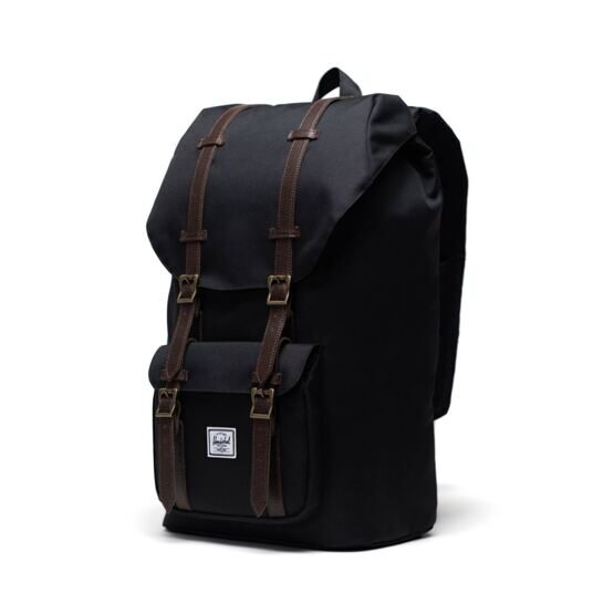 Little America - Rucksack 25L in Black/ Chicory Coffee