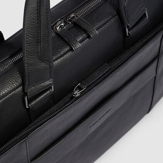 Modus - Schmale Laptoptasche mit IPad-Fach in Schwarz