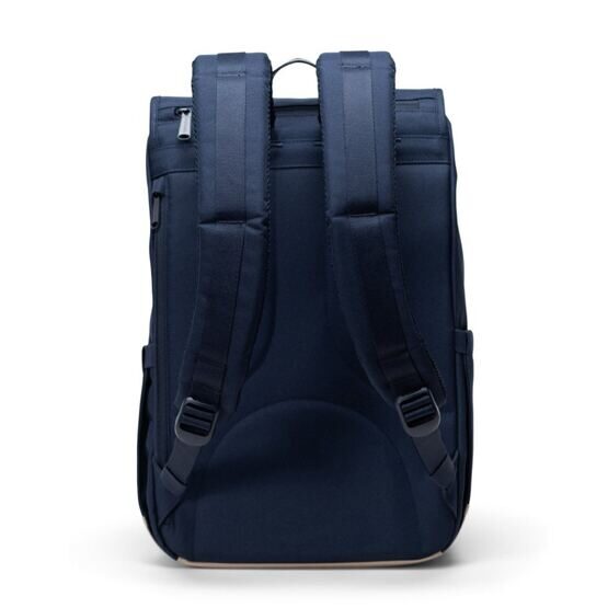 Little America -  Mid Backpack in Black Blau/Rot