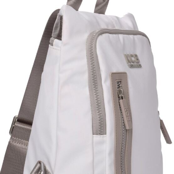 Grosser Anti-Diebstahl Rucksack Zip, Weiss