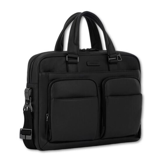 Modus - Schmale Laptoptasche mit IPad-Fach in Schwarz