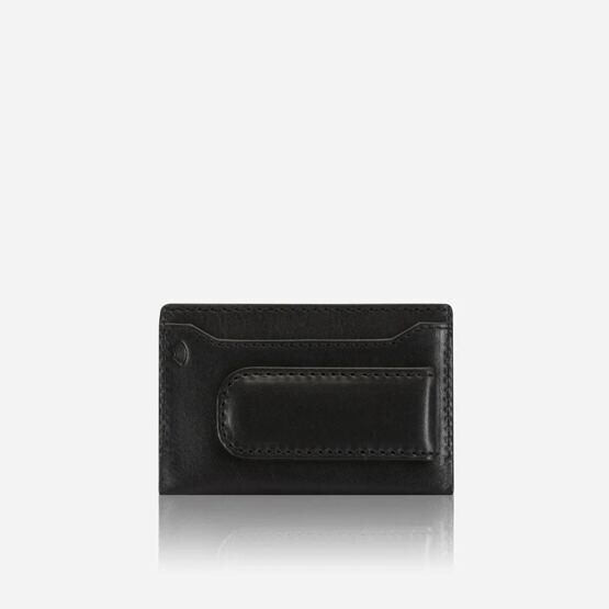 Roma - Money Clip and Card Holder in Schwarz